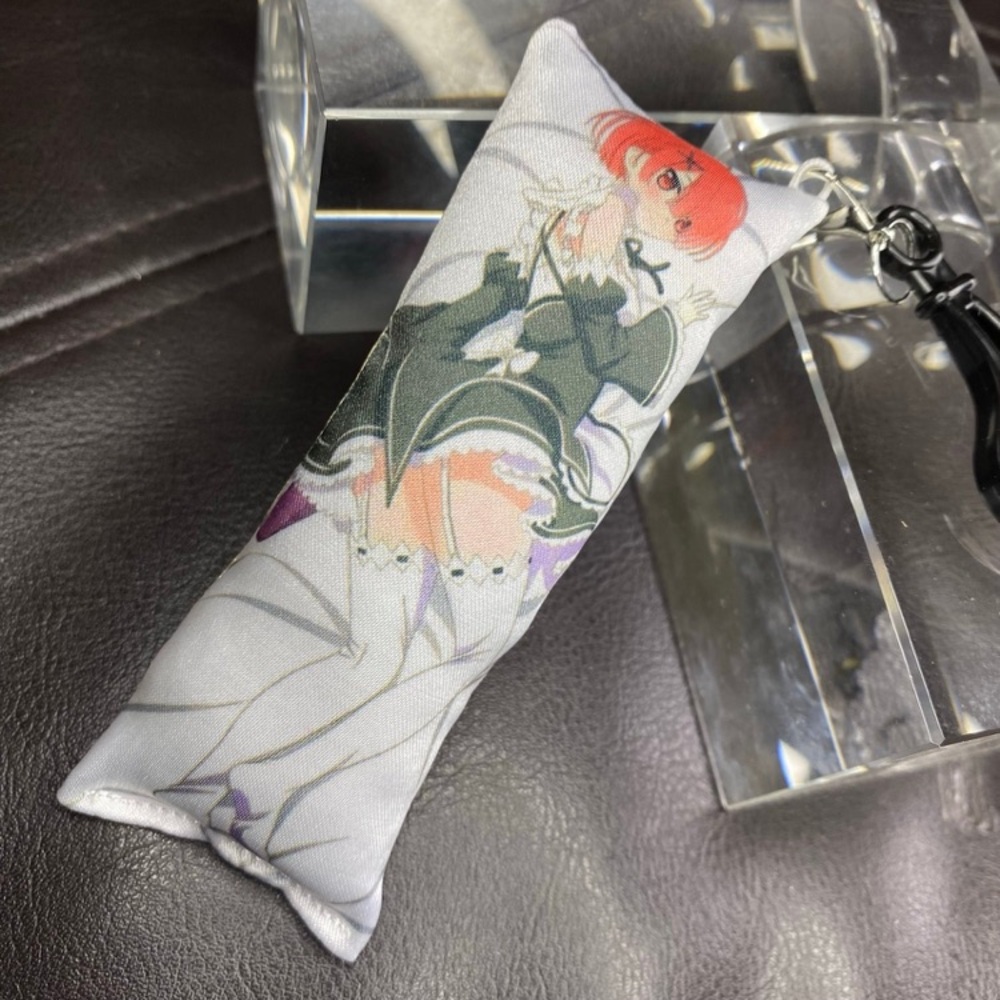 Handmade Anime Ram Re Zero Anxiety Relief Plush Keychain